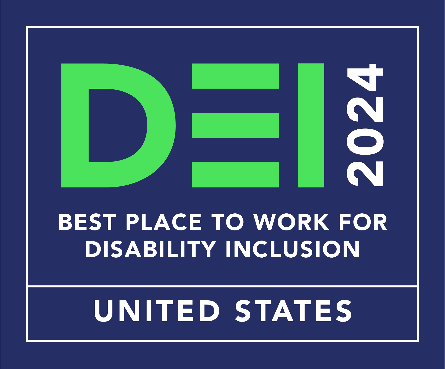 Best Place to Work for Disability Inclusion 2024 logo
